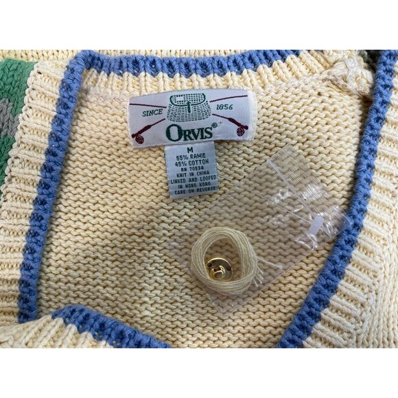 Orvis Women’s Yellow Knitted Vest Sz M - NWT - Picture 7 of 8